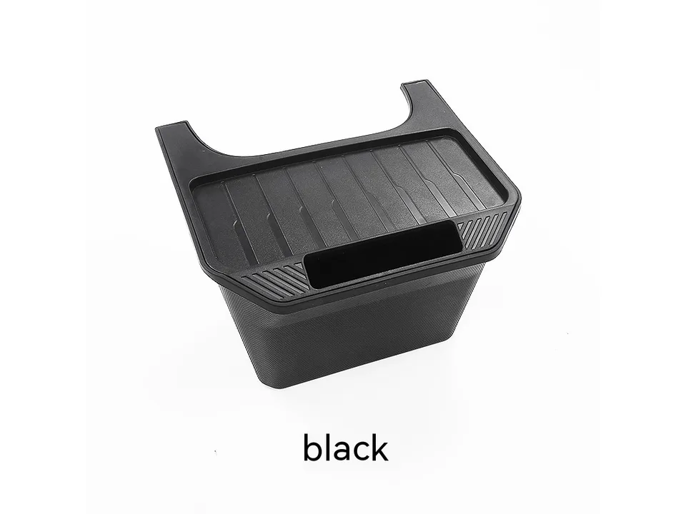 Black car rear seat storage box organizer