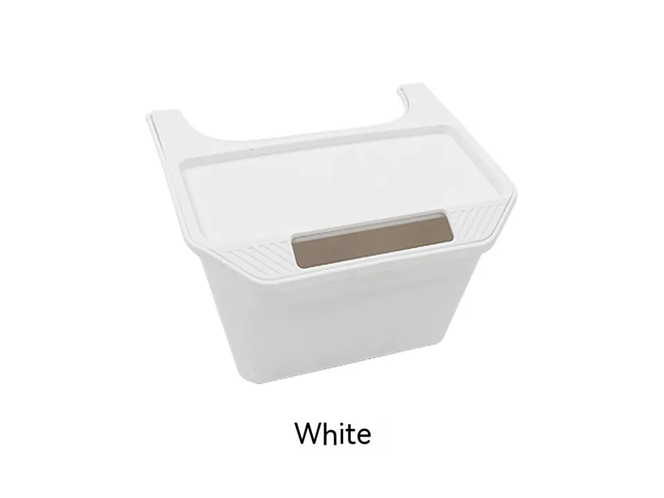 White car rear seat storage box organizer