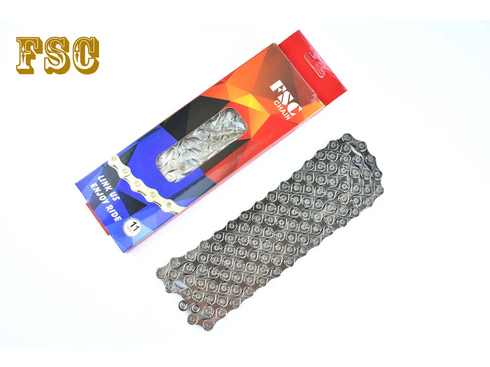 FSC 11 speed bicycle chain in its retail packaging.