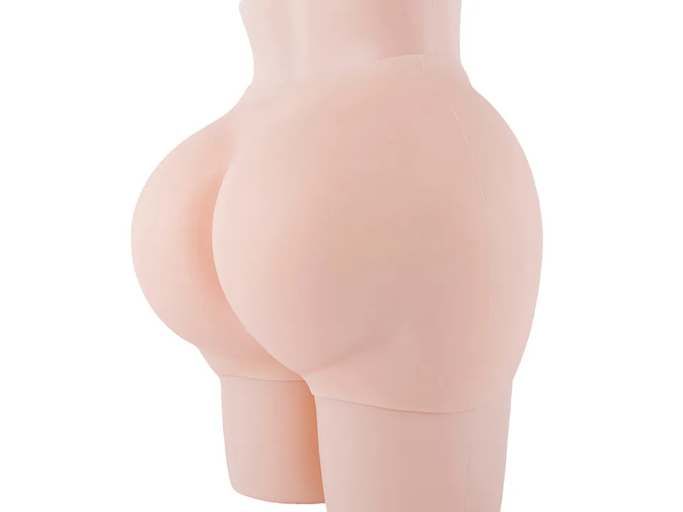 Back view of the silicone butt enhancement shaper pants on a mannequin.