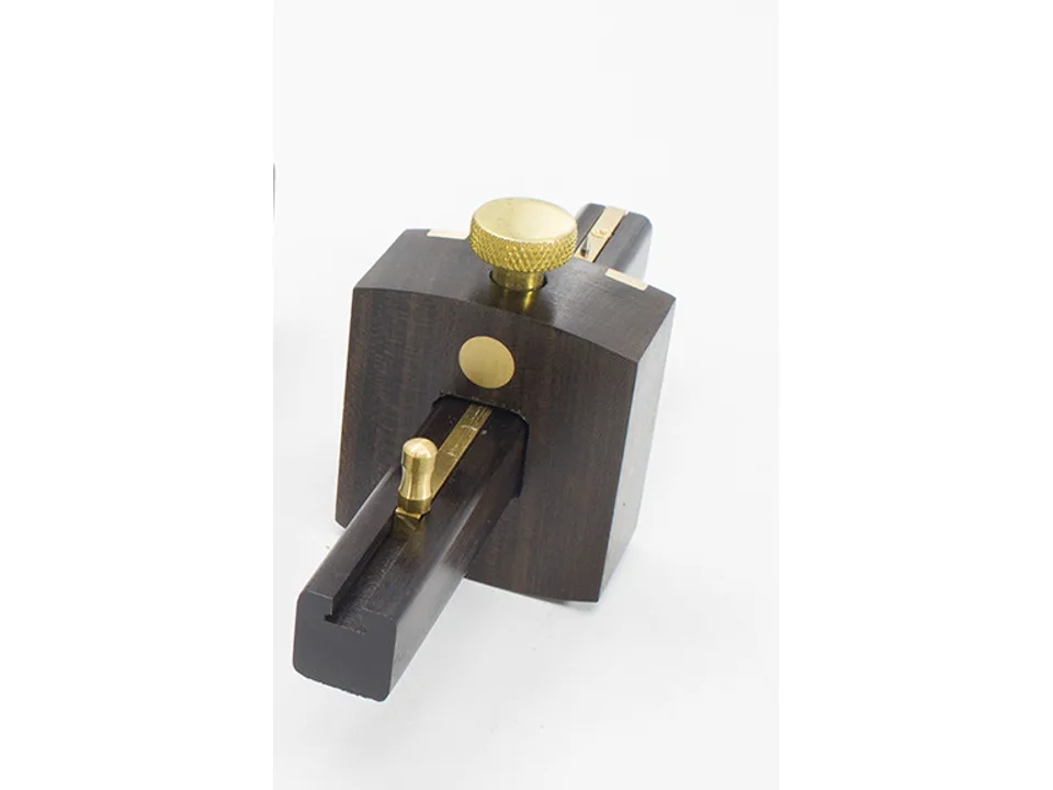 Ebony and brass woodworking marking gauge