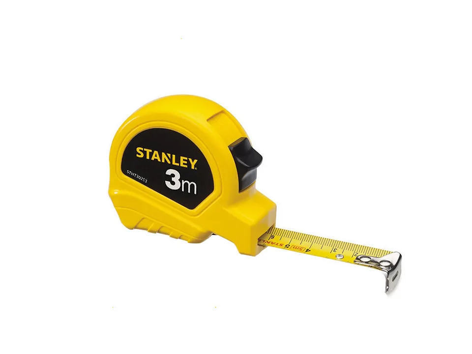 Stanley 3m yellow retractable tape measure