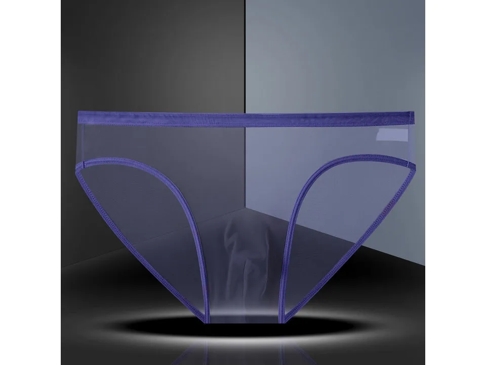 Purple men's mesh briefs