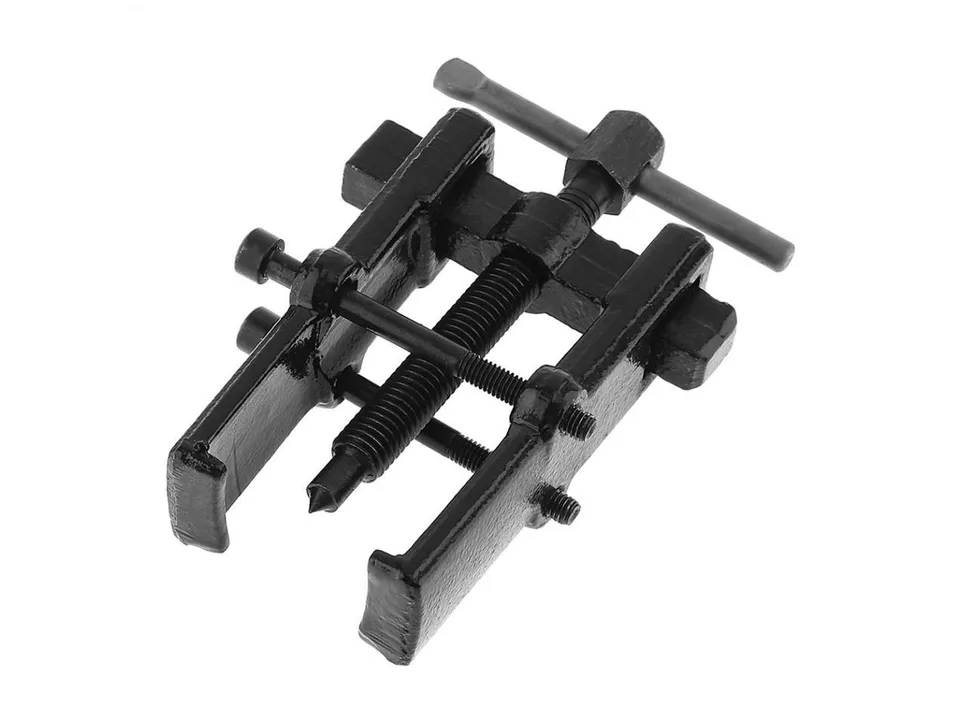 Side angle view of the two-jaw bearing puller