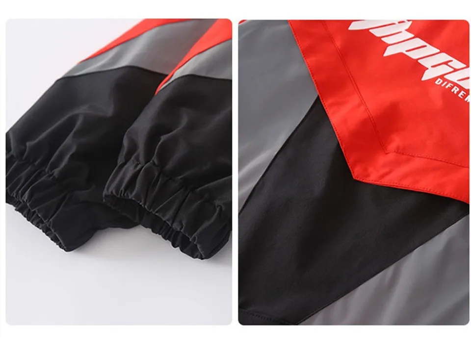 Close-up of the jacket sleeve cuffs and fabric texture.