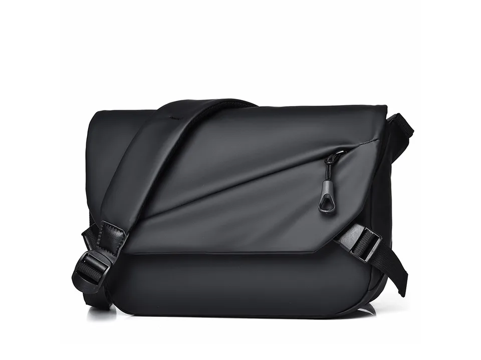 Close-up view of the crossbody bag strap and attachment point.