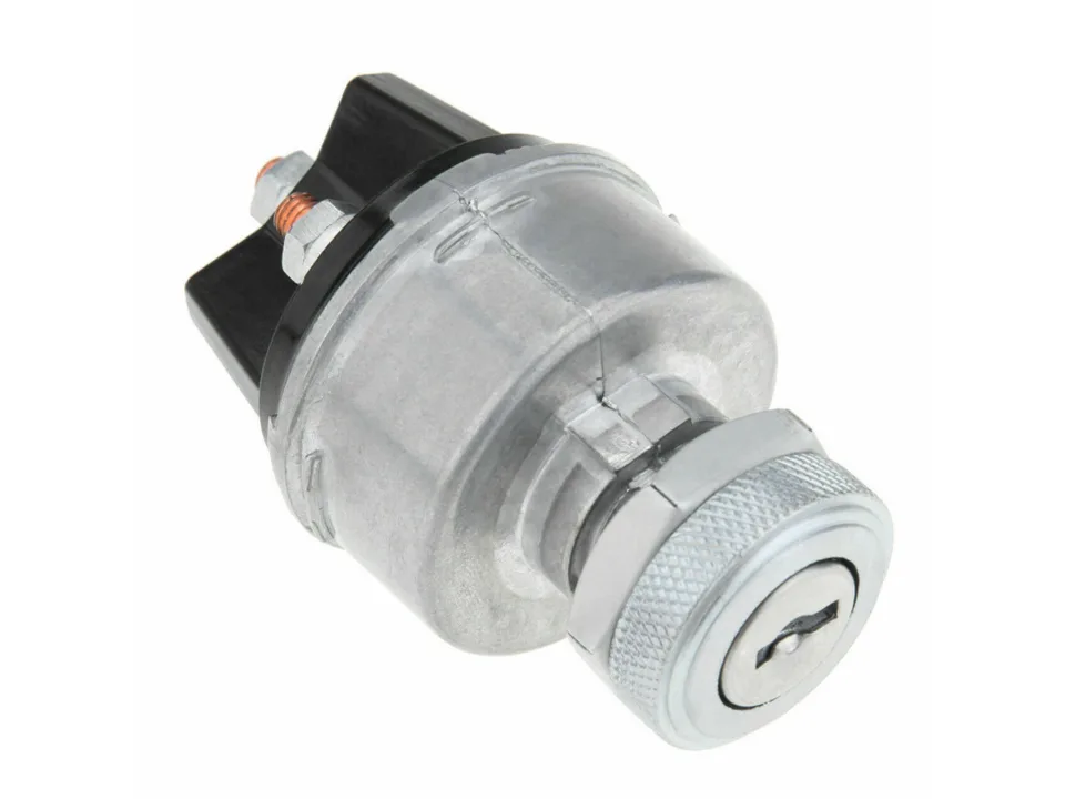 Close-up view of the universal ignition switch cylinder.