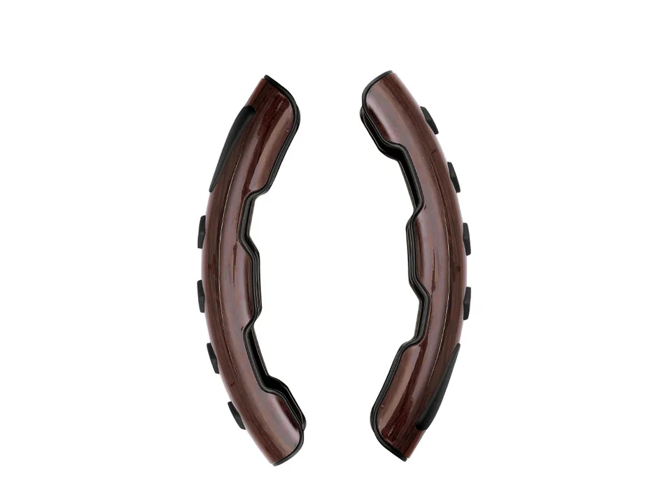 Wood grain style steering wheel booster knob set