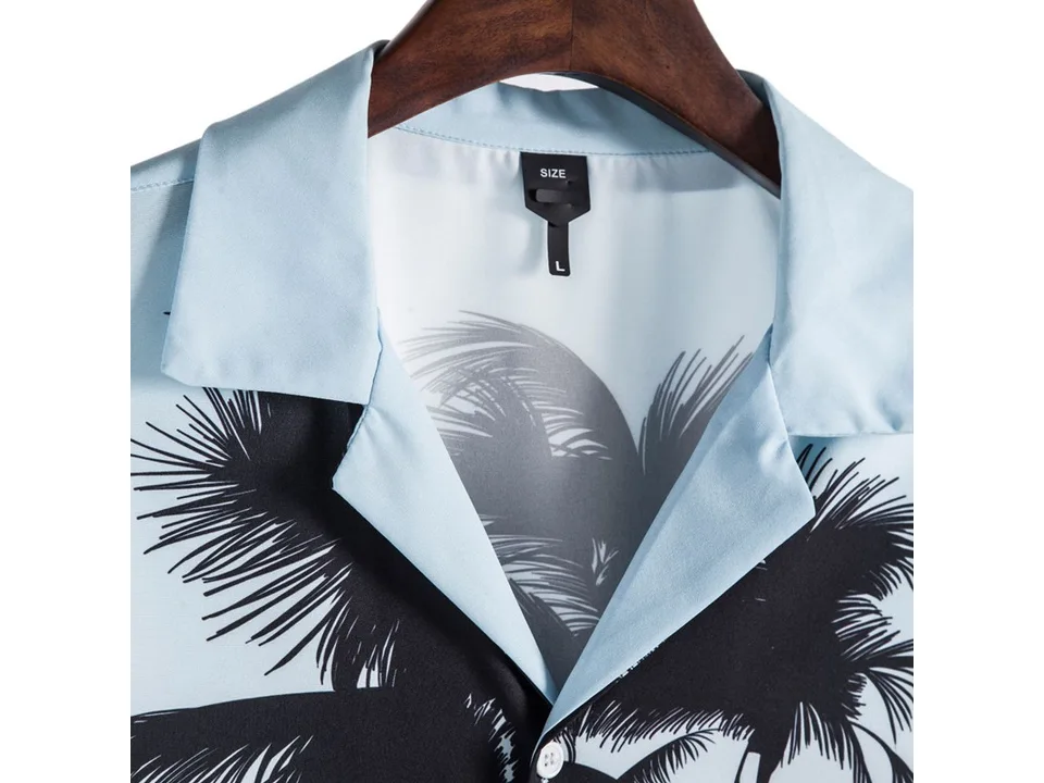 Close-up of the shirt collar and size tag.