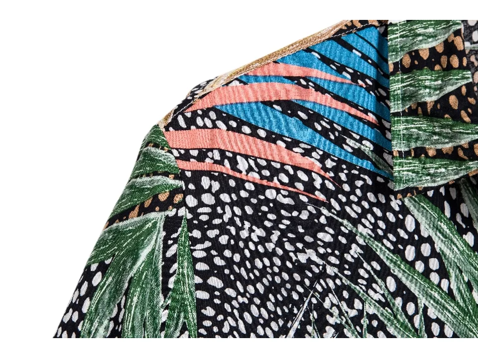 Close-up of the shirt shoulder and collar area.