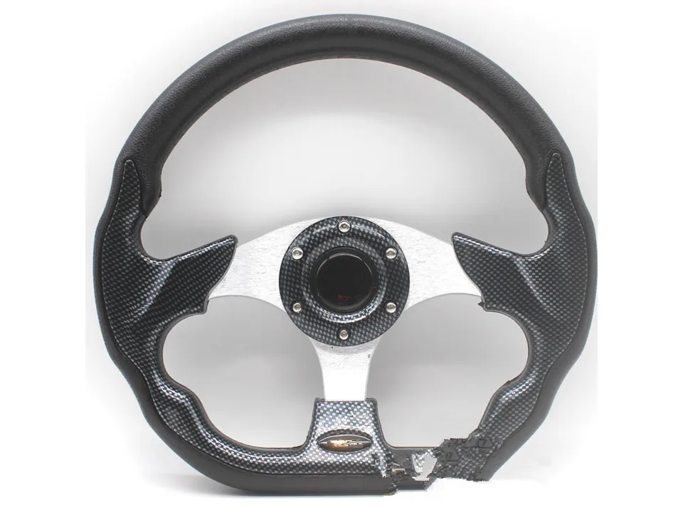 Carbon fiber style racing steering wheel