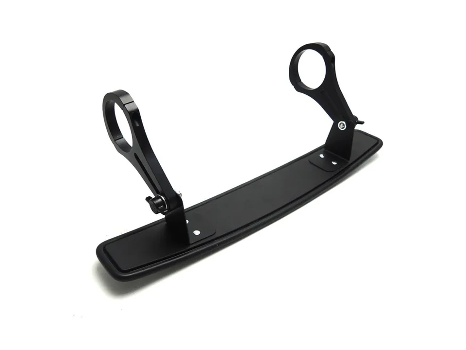 Rear view of the ATV UTV mirror showing the adjustable mounting arms.