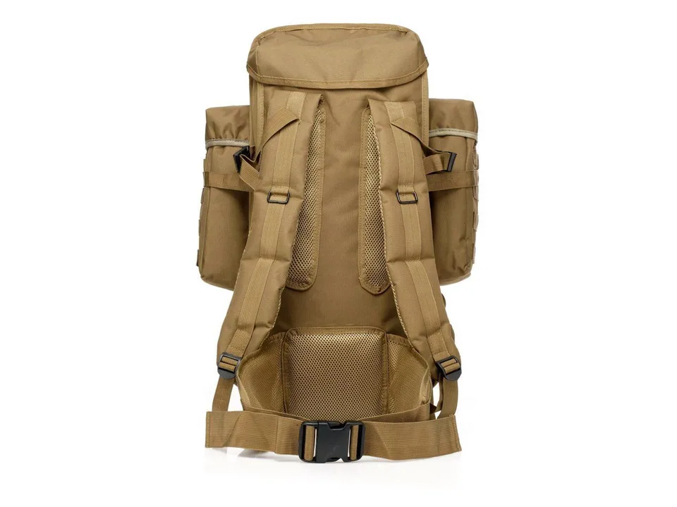 Back view of the backpack showing straps and padding