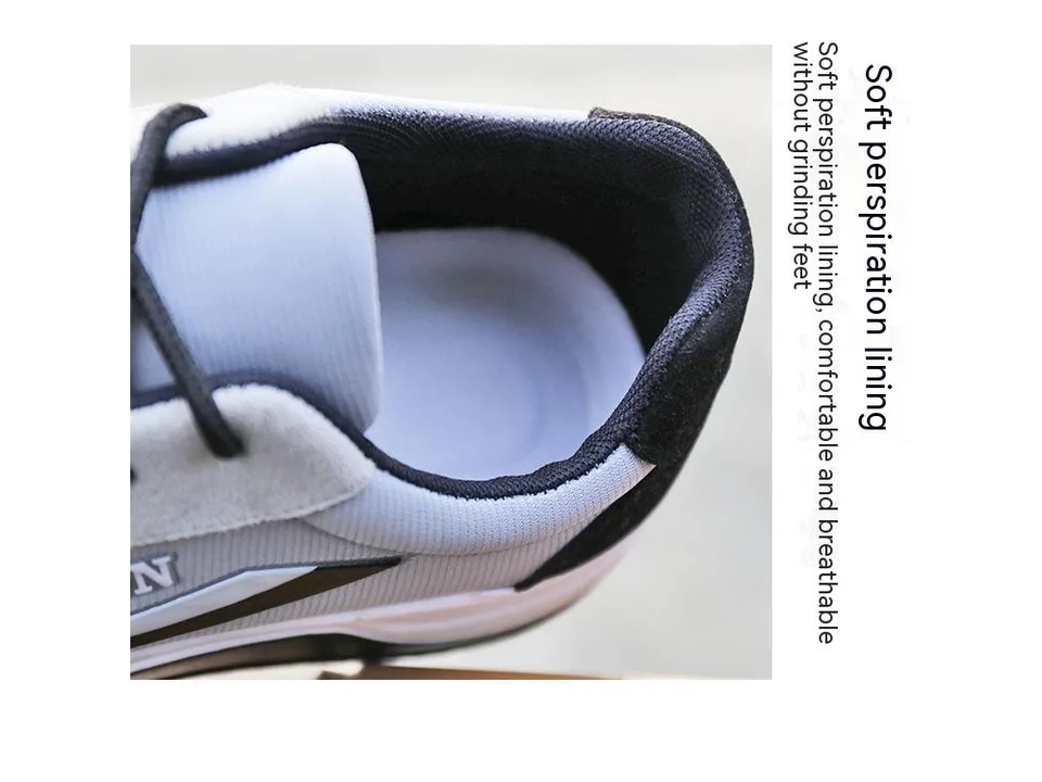 Close-up of the inside of a sneaker showing the soft lining.