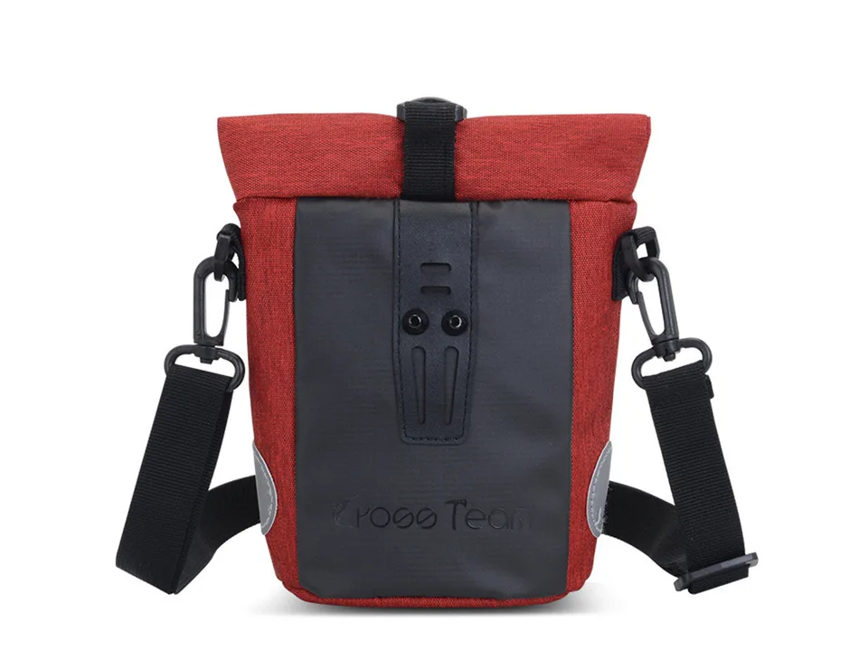 Red crossbody travel shoulder bag