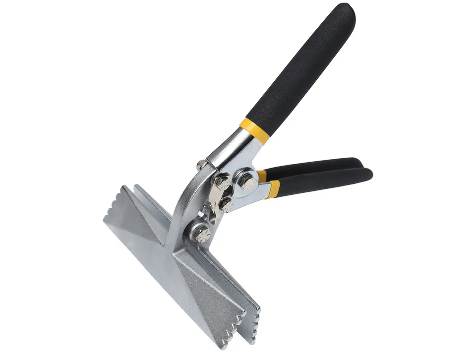 A single metal bending plier with black and yellow handles.