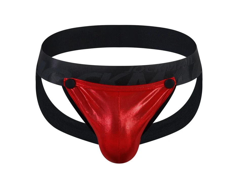 Red detachable jockstrap with black waistband