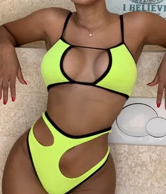 Women's Cutout Bikini Set Two-Piece Swimsuit