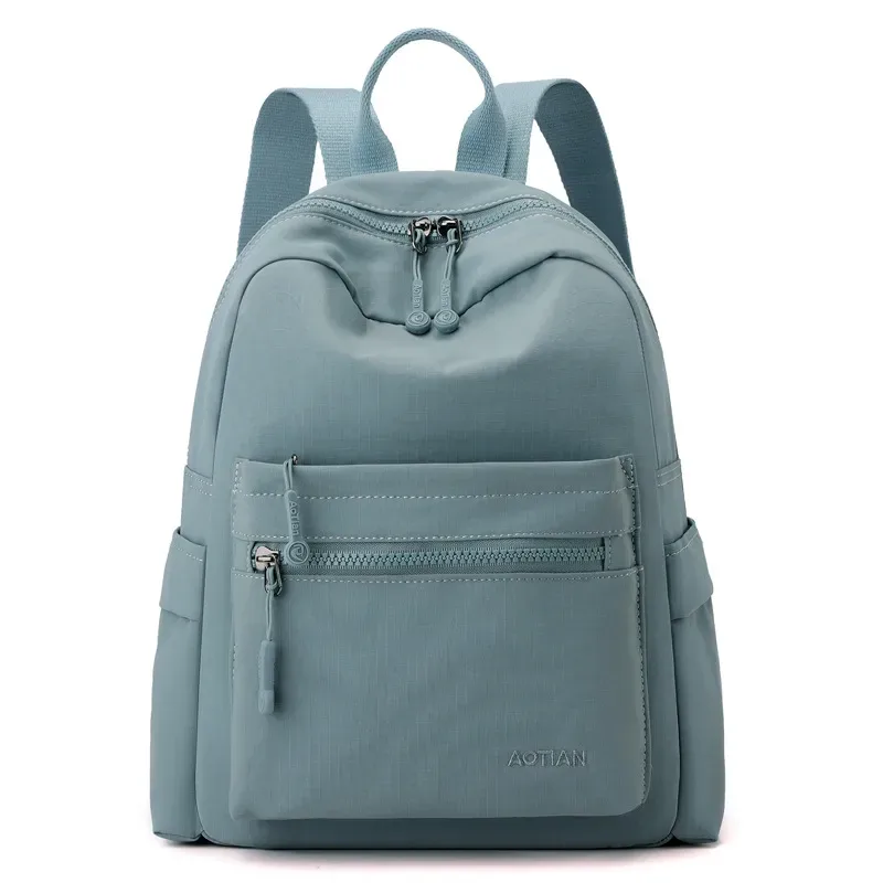 Women's Casual Backpack - Oxford Cloth, Eleven Colours, Everyday and Travel — Cerulean Blue