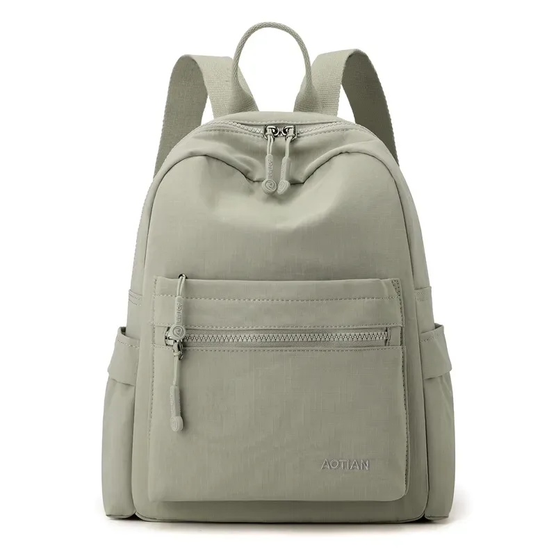 Women's Casual Backpack - Oxford Cloth, Eleven Colours, Everyday and Travel — Milk Apricot
