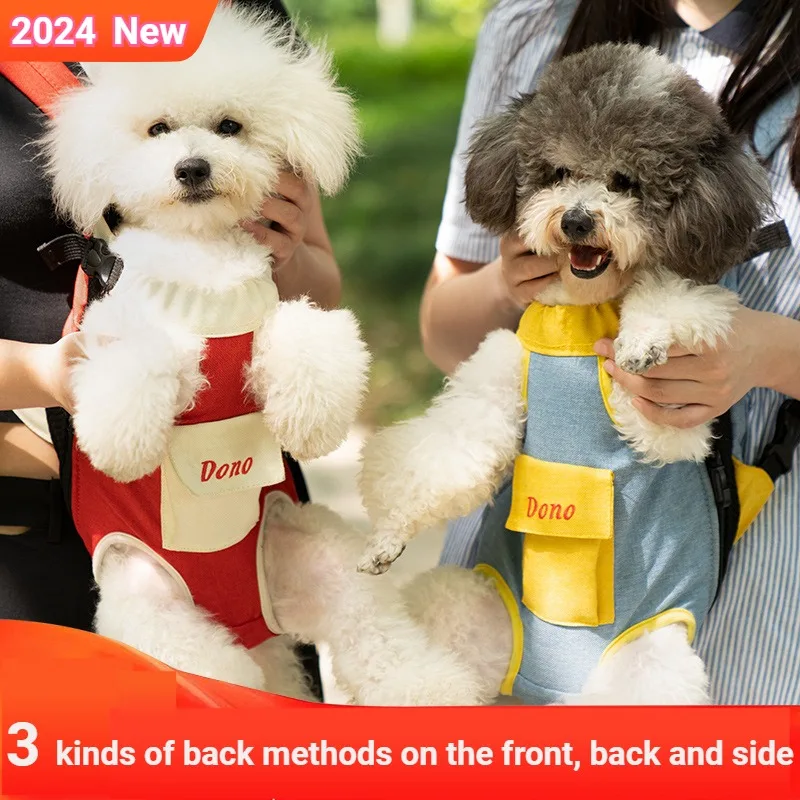 Pet Sling Carrier - Breathable Front Chest Bag for Cats and Small Dogs