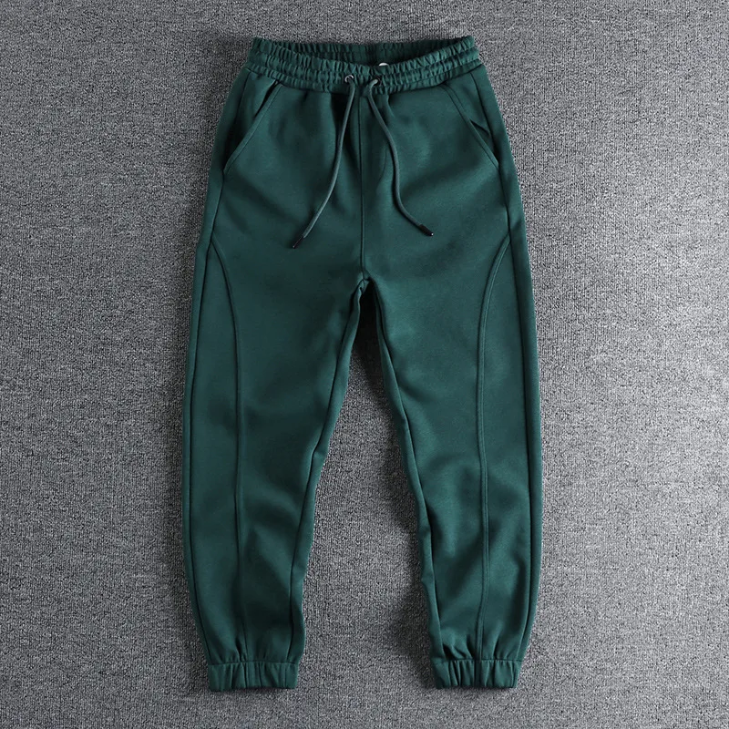 Men's Three-dimensional Cut Comfortable Breathable Sports Casual Pants — Green, M