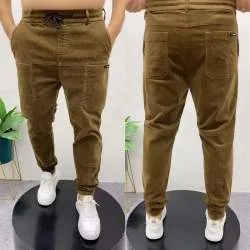 Small Feet Autumn and Winter Trends All-matching Harem Pants — Coffee Color, M