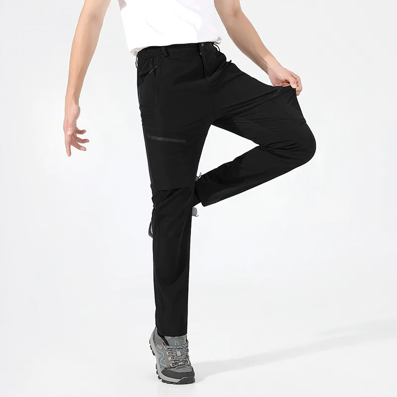 Three-proof Casual Sports Mountaineering Tactical Pants — Black Men, 6XL