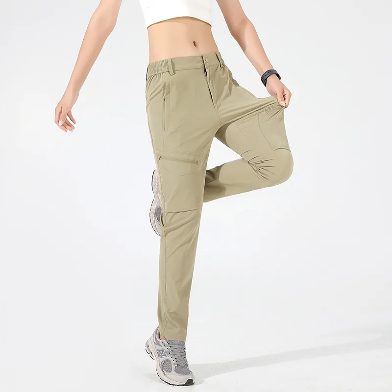 Three-proof Casual Sports Mountaineering Tactical Pants — Khaki Women, 2XL