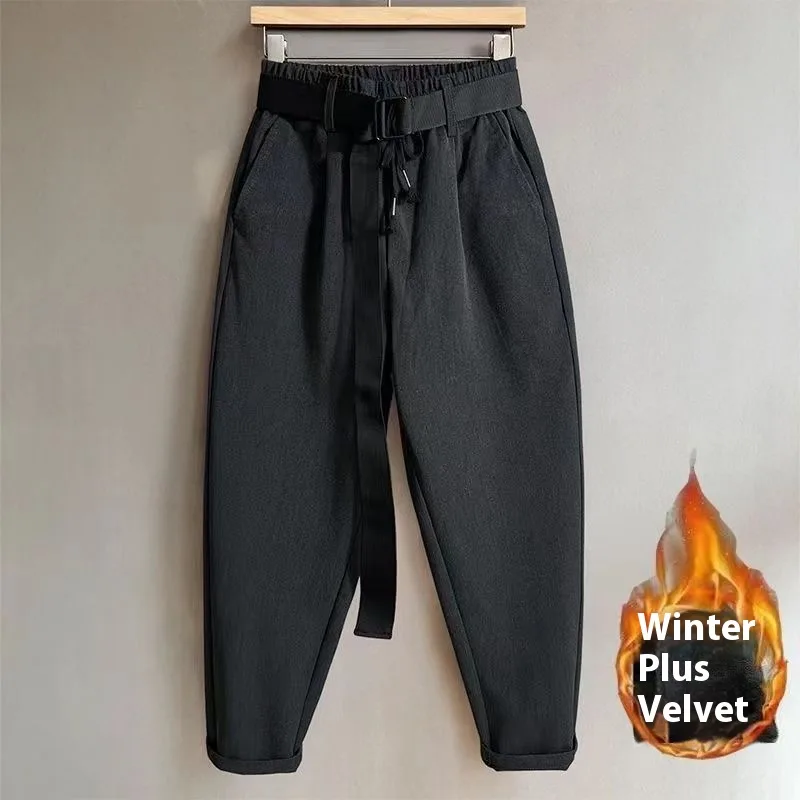 Men's Loose Harem Trousers - Lycra Stretch, Black or Grey, 28 to 38 — Gray, 28