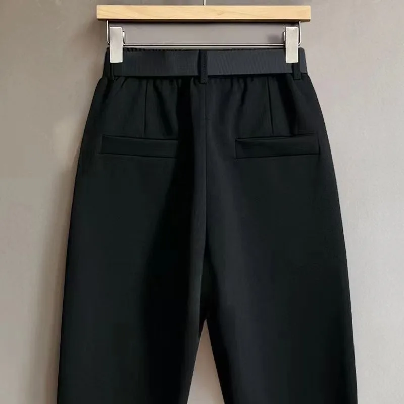 Men's Loose Harem Trousers - Lycra Stretch, Black or Grey, 28 to 38