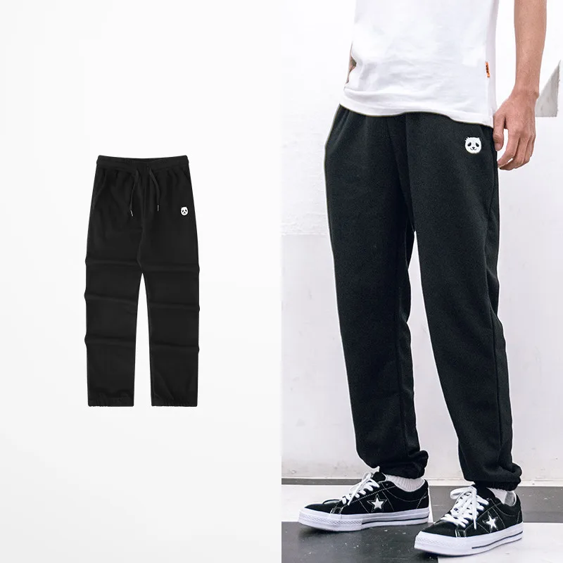Men's Cotton Sweatpants - Loose Street Joggers, Grey or Black, M to 2XL