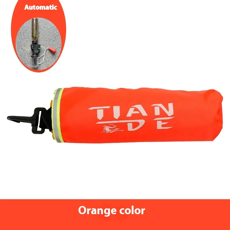 Inflatable Life Jacket - Automatic or Manual Portable Emergency Buoy — Orange Manual